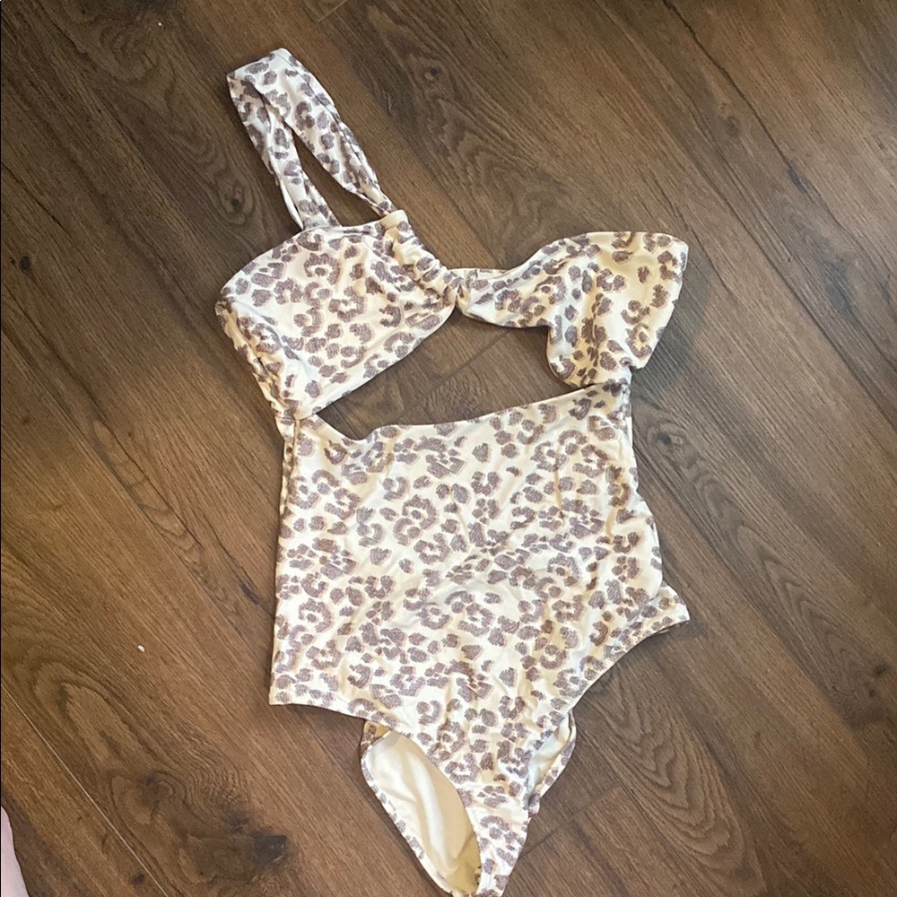 Leopard Print aerie One Piece Swimsuit